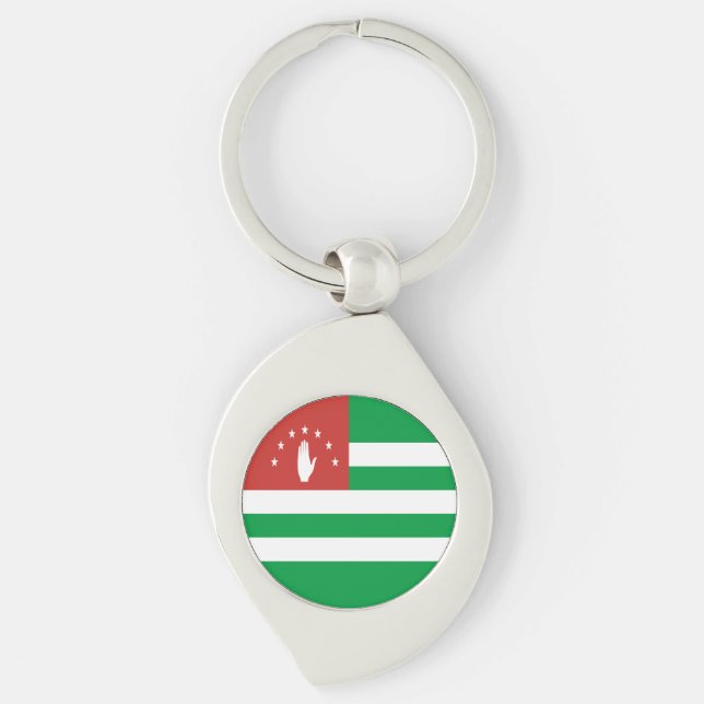 Chaveiro Bandeira Patriótica da Abkhazia (Frente)