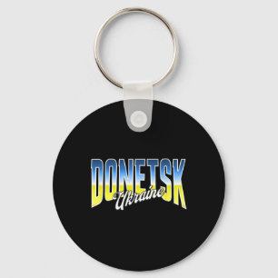Chaveiro Bandeira Patriótica da Ucrânia Donetsk Orgulho Nac