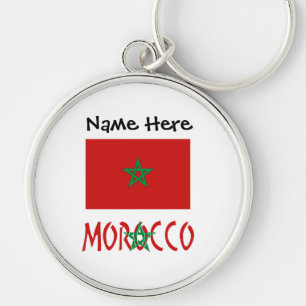 Chaveiro Bandeira Personalizada do Marrocos