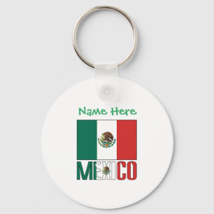 Chaveiro Bandeira Personalizada do México em Alumínio