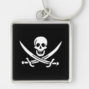 Chaveiro Bandeira pirata de Jolly roger