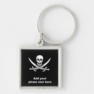 Chaveiro bandeira pirata Jolly Roger