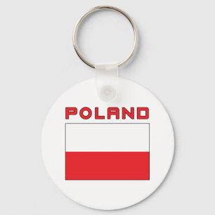 Chaveiro Bandeira polonesa com Polônia