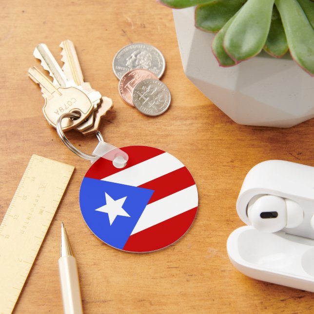 Chaveiro bandeira Porto Rico (Mesa)