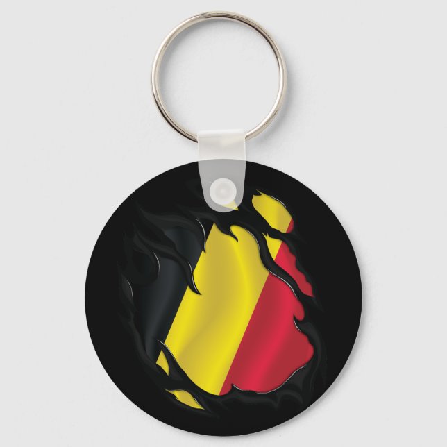 Chaveiro Bandeira Ripped Belgium (Frente)