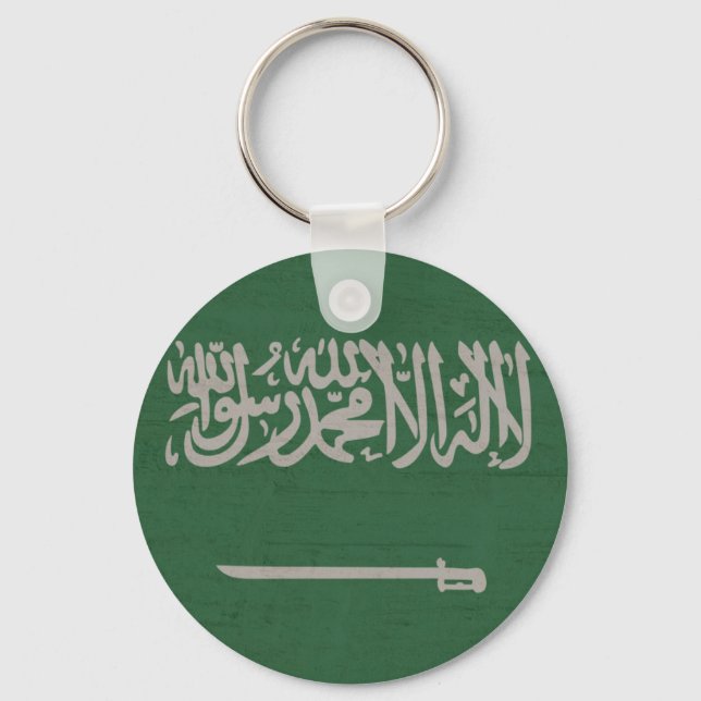 Chaveiro bandeira saudita (Frente)