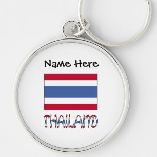 Chaveiro Bandeira Tailandesa Personalizada