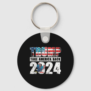 Chaveiro Bandeira Trump 2024 Traz América De Volta 4 De Jul