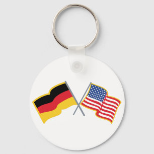 Chaveiro Bandeiras americanas alemãs
