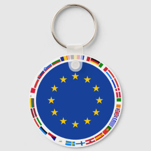 Chaveiro Bandeiras da União Europeia