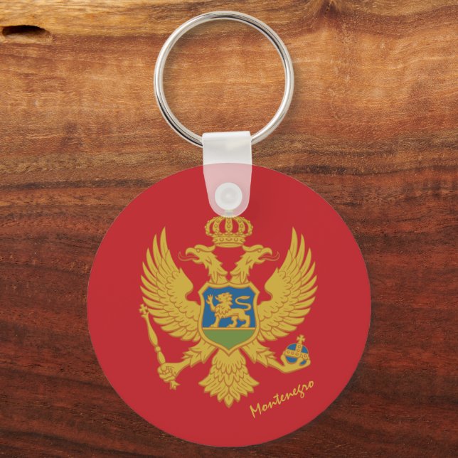 Chaveiro Bandeiras e esportes do Montenegro (Frente)