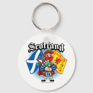 Chaveiro Bandeiras e gaiteiro de Scotland