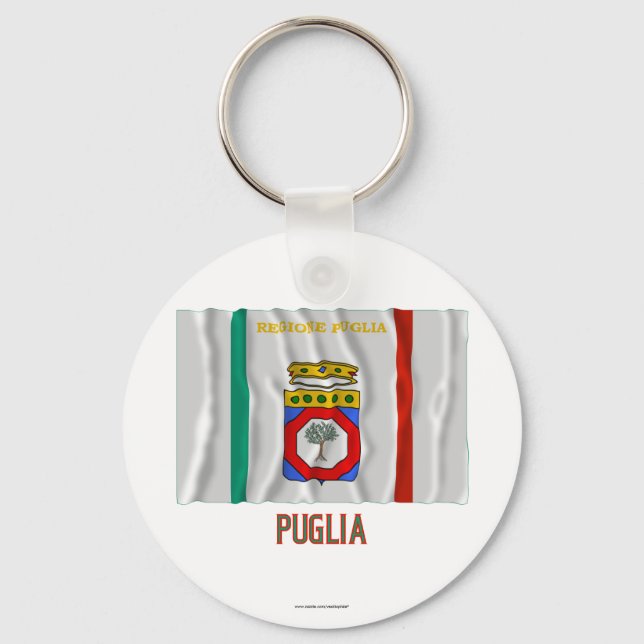 Chaveiro Bandeja onduladora Puglia com nome (Frente)