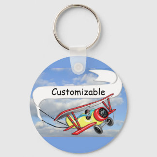 Chaveiro Banner de reboque de avião personalizável
