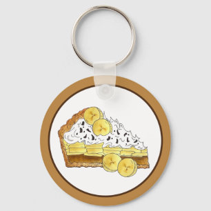 Chaveiro Banoffee Banana Toffee Pie Slice UK British Comida