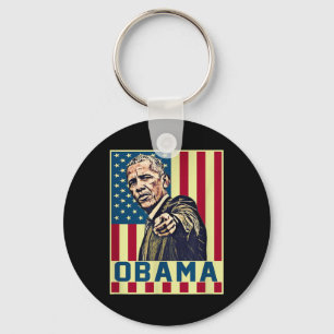 Chaveiro Barack Obama 44 dos EUA Presidente Pop Art Vintage