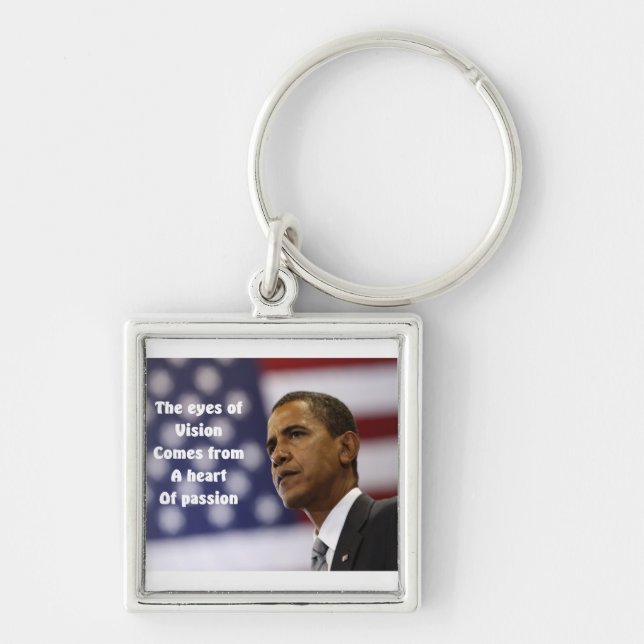 Chaveiro Barack Obama coração da paixão (Frente)