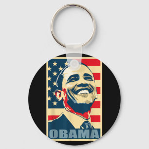 Chaveiro Barack Obama Presidente 44 American Flag Happy Dem