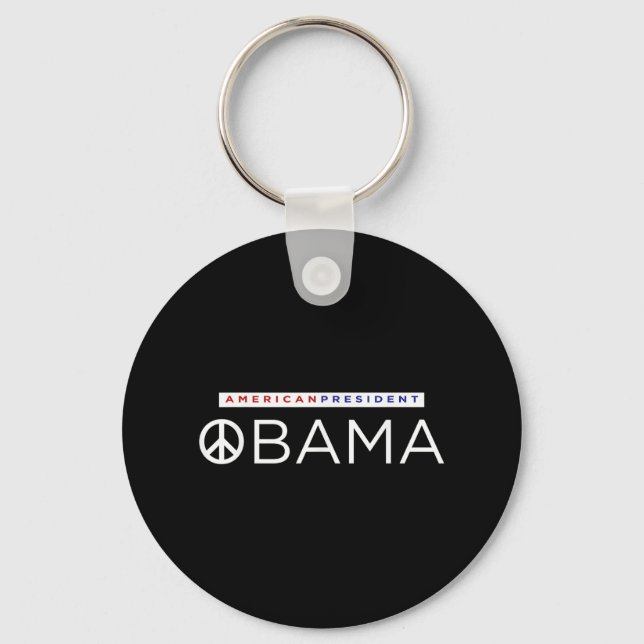 Chaveiro Barack Obama Presidente Americano Sinal de Paz (Frente)