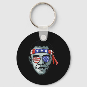 Chaveiro Barack Obama Usa Gles Bandana Demonstro Patriótico