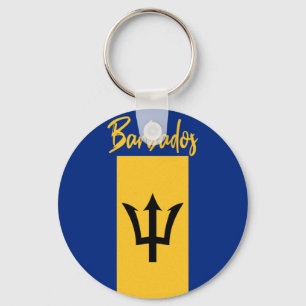 Chaveiro Barbados Bajan Flag Caribe Barbadiano