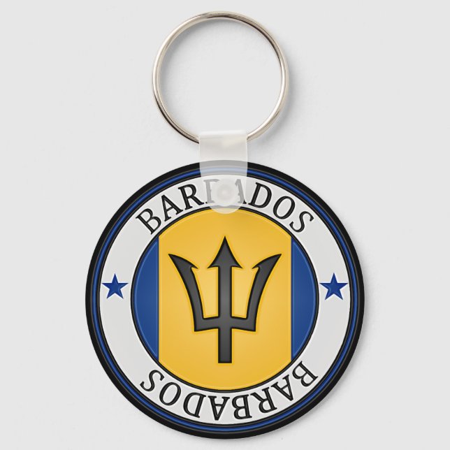 Chaveiro Barbados Round Emblem (Frente)