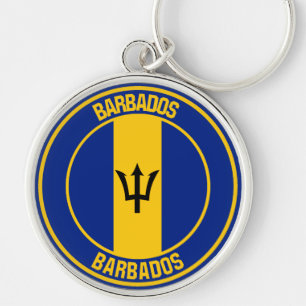 Chaveiro Barbados Round Emblem