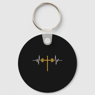Chaveiro Barbell Cross Dumbbell Jesus Funny Christian Worko