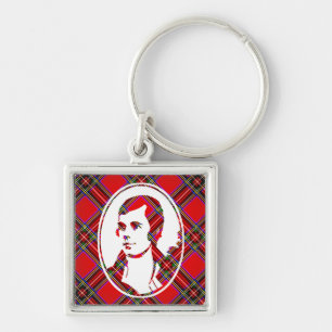 Chaveiro Barbie Robbie Burns da Escócia de Tartan