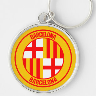 Chaveiro Barcelona Round Emblem