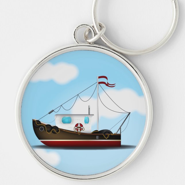 Chaveiro Barco de Pesca (Frente)