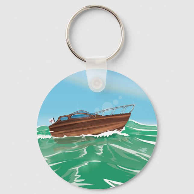 Chaveiro Barco rápido clássico (Frente)
