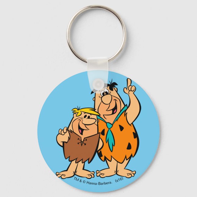 Chaveiro Barney Rubble e Fred Flintstone (Frente)