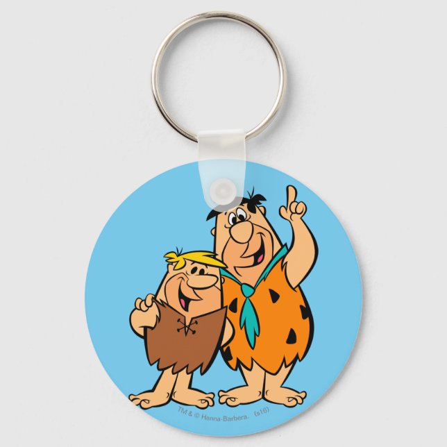 Chaveiro Barney Rubble e Fred Flintstone (Frente)