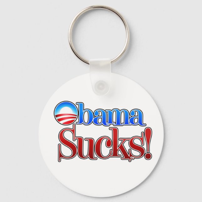 Chaveiro Barrack Obama Sucks (Frente)