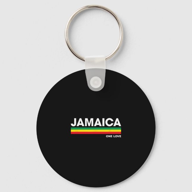 Chaveiro Barras de Cores Reggae Retro da Jamaica Férias na  (Frente)