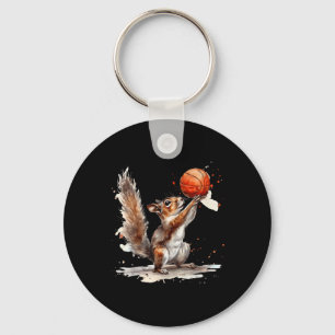 Chaveiro Basball Watercolor Squirrel Basball Bb