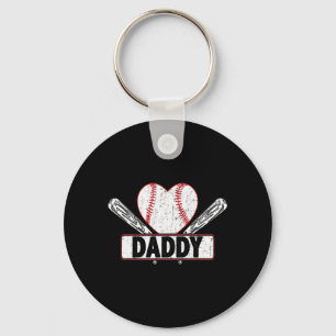 Chaveiro Baseball de baseball com Pai correspondente à famí