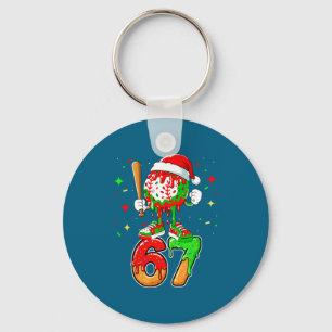 Chaveiro Baseball Drip Número 67 Meme Sorvete Dripng Chri