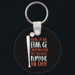 Chaveiro Basebol de citação desportiva inspiracional motiva<br><div class="desc">Nunca deixes que o medo de atacar te impeça de jogar o jogo. Citações inspiracionais e motivacionais de beisebol para inspirar e motivar jogador de beisebol como você. Não importa que você ganhe ou perder. O que importa é que você tenta jogar. Todo sucesso começa com o fracasso.</div>