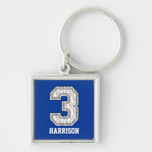 Chaveiro Basebol personalizado número 3