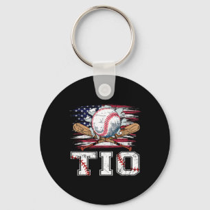 Chaveiro Basebol T-ball Tio Bandeira Americana Orgulhoso Bo
