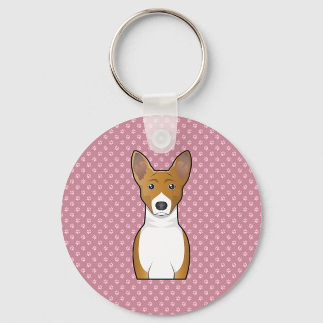 Chaveiro Basenji Cartoon (Frente)