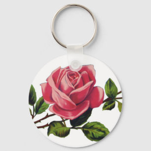Chaveiro básico da rosa vermelha