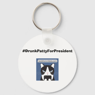 Chaveiro básico #DrunkPattyForPresident