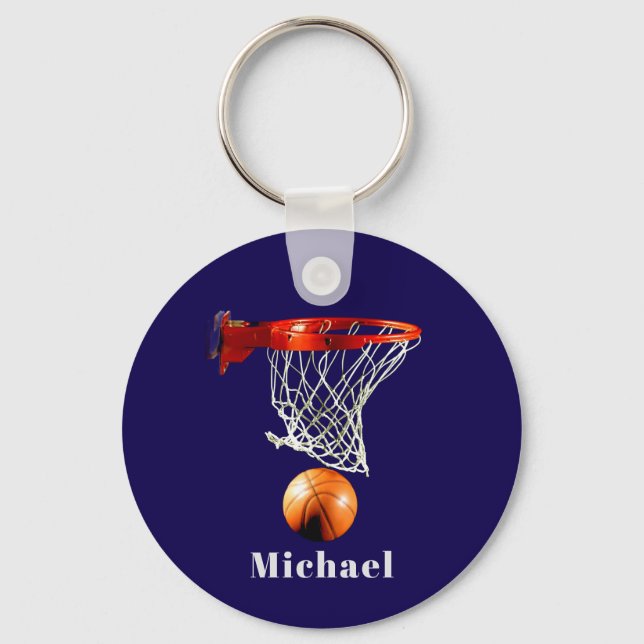 Chaveiro Basketball Replace with Your Name (Frente)