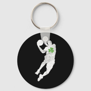 Chaveiro Basquete Amadurece Shamrock Verde Folha de São Pat