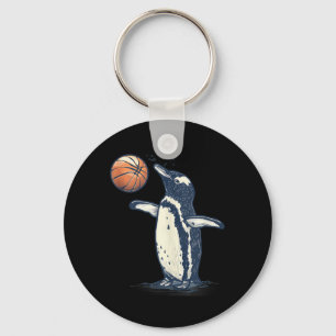 Chaveiro Basquete Animal Art Penguin Basball Lover Dra