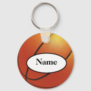 Chaveiro basquete com seu nome nele