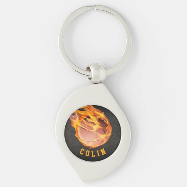 Chaveiro Basquete de Fiery Personalizado (Frente)